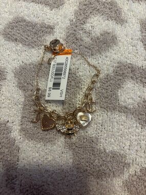 Juicy couture gold charm bracelet